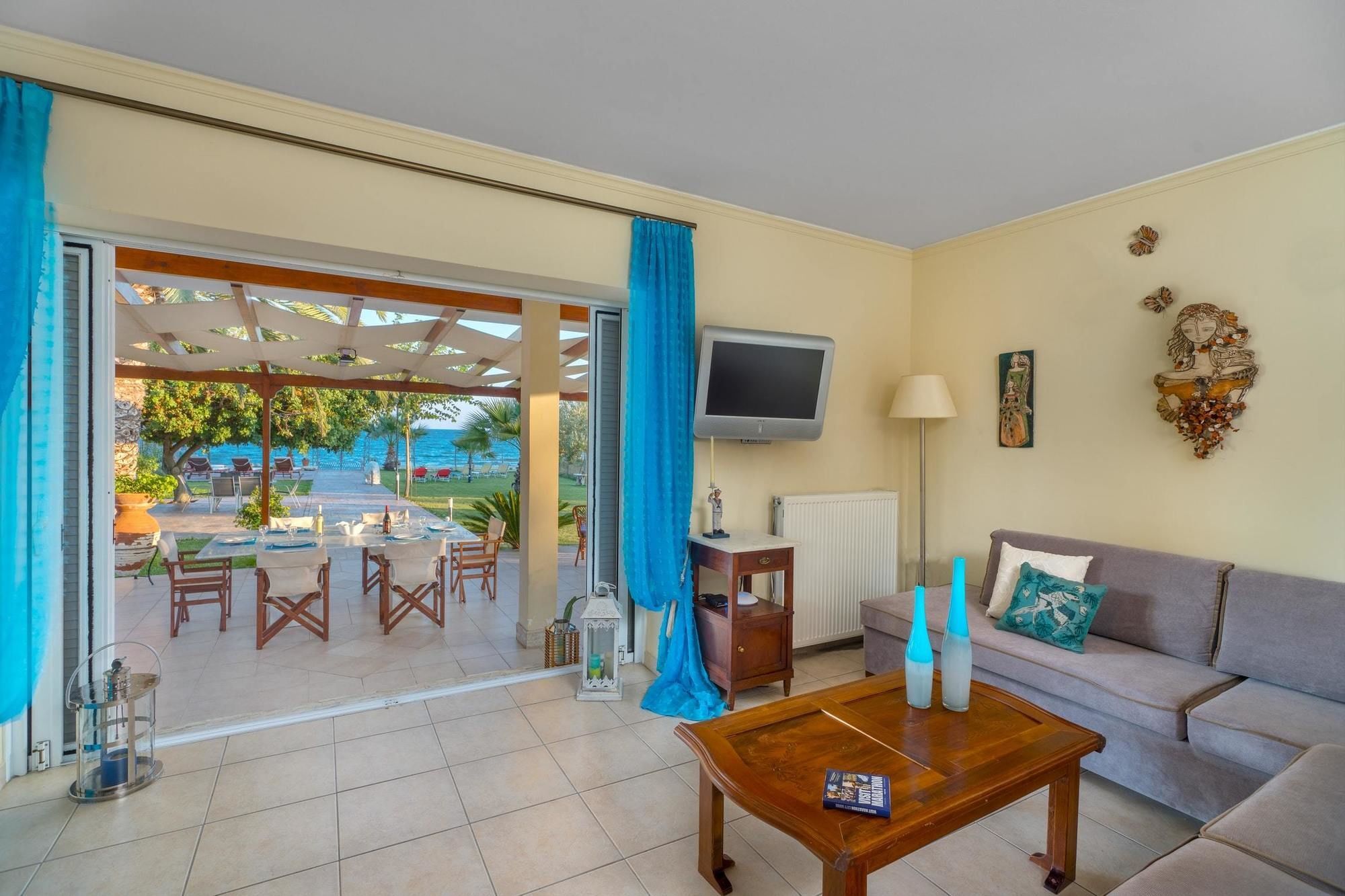 Maria'S Seaside Villa - House With 3 Rooms In Marathon, With Wonderful エクステリア 写真